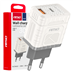 Síťová nabíječka Quick Charge GaN 30W USB-A + USB-C AMiO-042