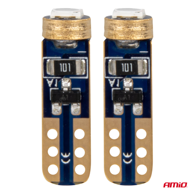 LED BUBLS STANDARD Blue T5 12V 3030 1LED HP AMIO-03728