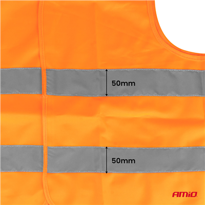 Reflexní vesta XXXL oranžová s certifikátem AMiO-03986
