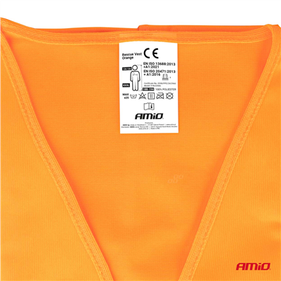 Reflexní vesta XXXL oranžová s certifikátem AMiO-03986