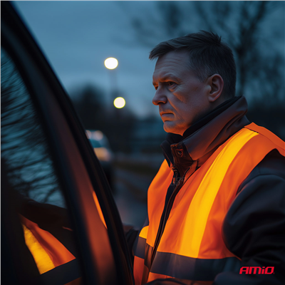 Reflexní vesta XXXL oranžová s certifikátem AMiO-03986
