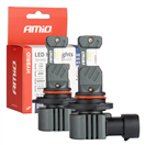 Amio 04117 LED žárovky hlavního svícení Hybrid série HB3 HIR1 H10 6000K Canbus 60W AMIO-04117
