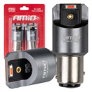 Amio 03596 LED žárovky FULL CANBUS PRO P21/5W 2x1860 SMD czerwone 12V 24V AMIO-03596
