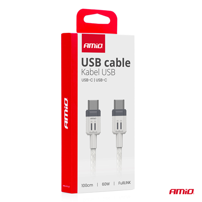 Kabel ´USB-C na USB-C 60W 100cm FullLINK AMIO-03908