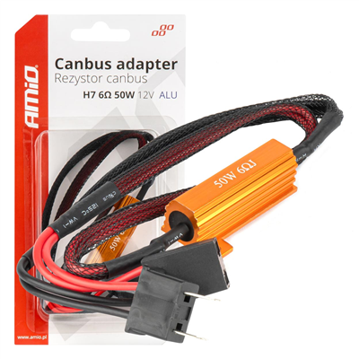 Rezistor pro LED žárovky CANBUS 6? 50W H7 AMiO-04089