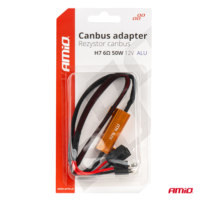 Rezistor pro LED žárovky CANBUS 6? 50W H7 AMiO-04089