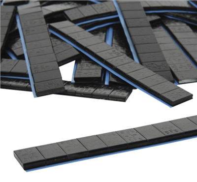 FIVESTARS EGDY 12x5g, Černá závaží na hliníkové ráfky 12x5g, 100ks, 01-02-45