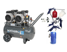 Matabro SETMB-K204 AKČNÍ SET SETMB-K204, Bezolejový kompresor 50l, 230V, 4 písty s příslušenstvím | 4000W | Matabro