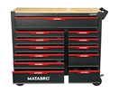 Matabro MB-TC05 Matabro MB-TC05, Dílenský vozík s nářadím | 12 zásuvek | Červený | 542 ks