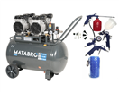 Matabro SETMB-K205 AKČNÍ SET SETMB-K205, Bezolejový kompresor 100l, 230V, 4 písty s příslušenstvím| 4000W | Matabro