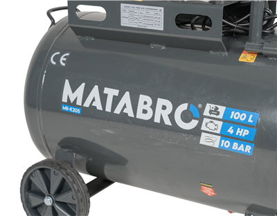 Matabro MB-K205, Bezolejový kompresor 100l, 230V, 4 písty | 4000W