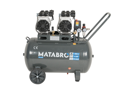 Matabro MB-K205, Bezolejový kompresor 100l, 230V, 4 písty | 4000W