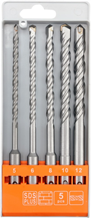 Sthor TO-23988 Sada vrtáků do betonu SDS+ 5 ks S4 160 mm
