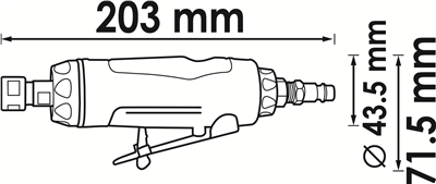 V5672, Stopková bruska přímá | 203 mm