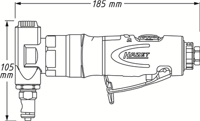 Nůžky na plech 9036N-1 | Délka 185 mm, Řezný výkon 1,2 mm ocel, Hliník 1,6 mm