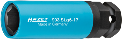 Nástrčná hlavice pro rázový a strojový utahovák | 1/2 palce čtyřhran dutý, 24 mm vnější šestihran, velikost 17 mm