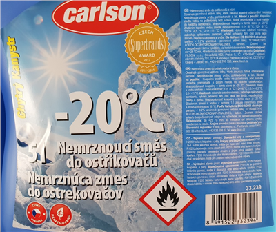 Nemrznoucí směs do ostřikovačů 5L - 20°C