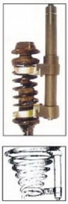 Stahovák pružin McPherson s vyměnitelnými čelistmi, sada 8 kusů AE320034A