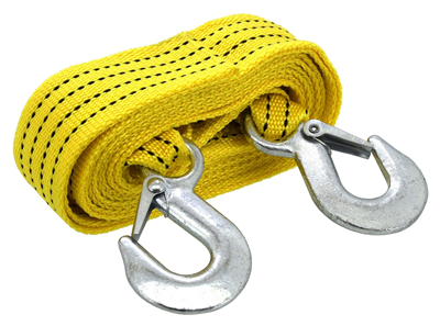 01237 Lano tažné ploché 3000kg s karabinami