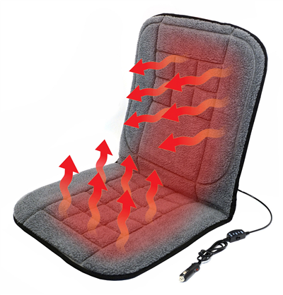 04121 Potah sedadla vyhřívaný s termostatem 12V TEDDY přední