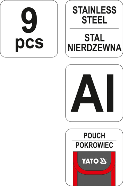 Multifunkční nůž 9 funkcí černo-červený