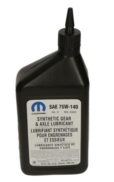 Synthetic gear & axle lubricant GL-5 75W-140 - 1L
